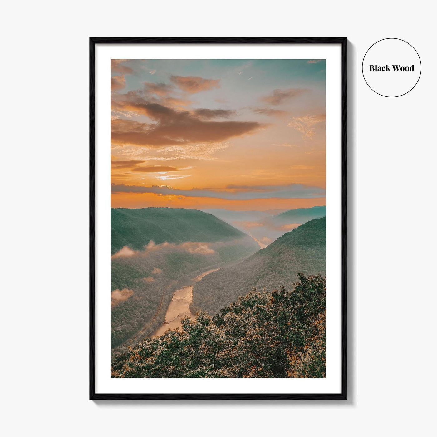 New River Gorge National Park Fine Art Photo Print, Grandview, West Virginia Wall Poster