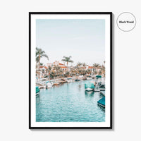 Naples Long Beach Fine Art Photo Print, California USA, Canal Boats, Poster