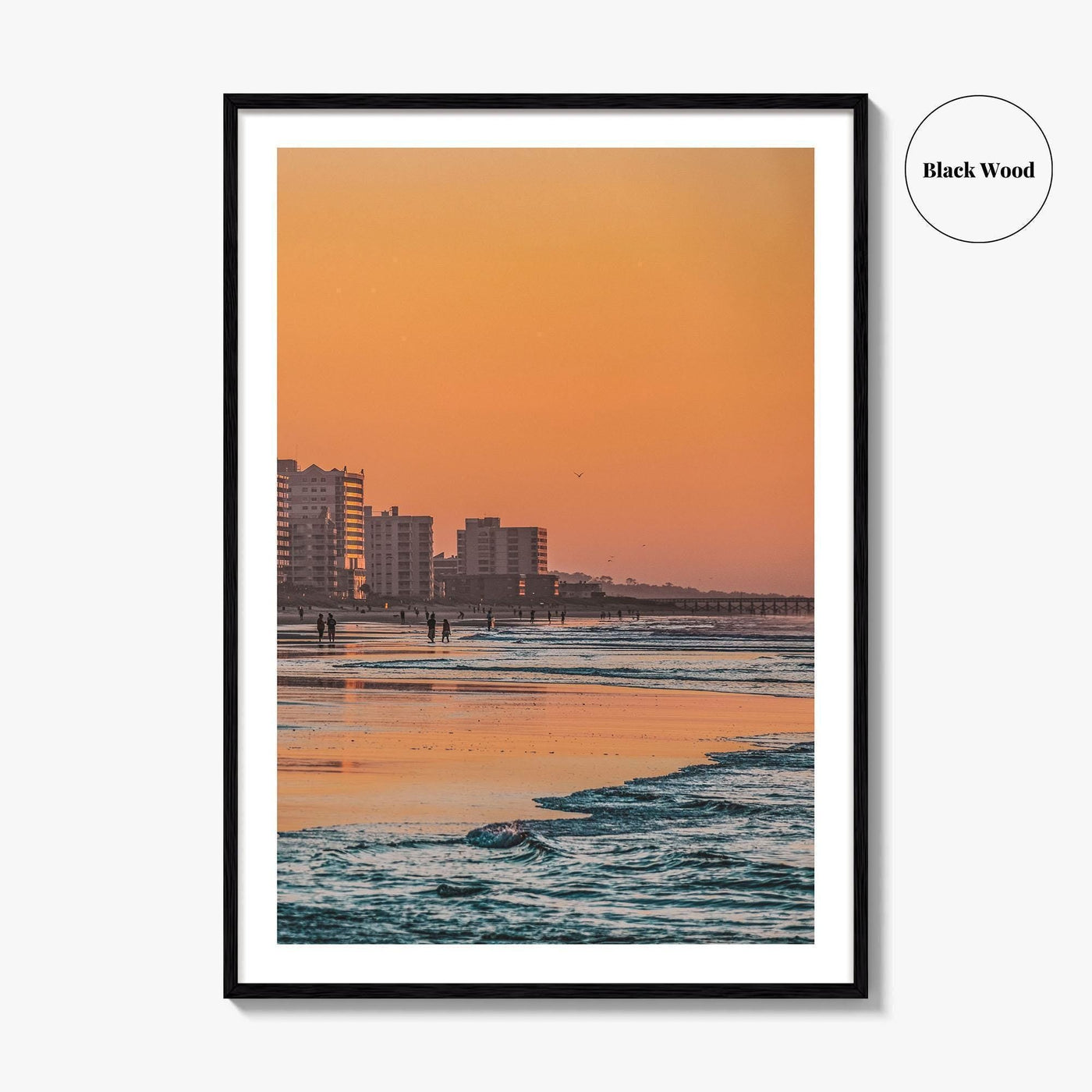 Myrtle Beach Skyline Fine Art Photo Print, South Carolina USA Beachfront Poster