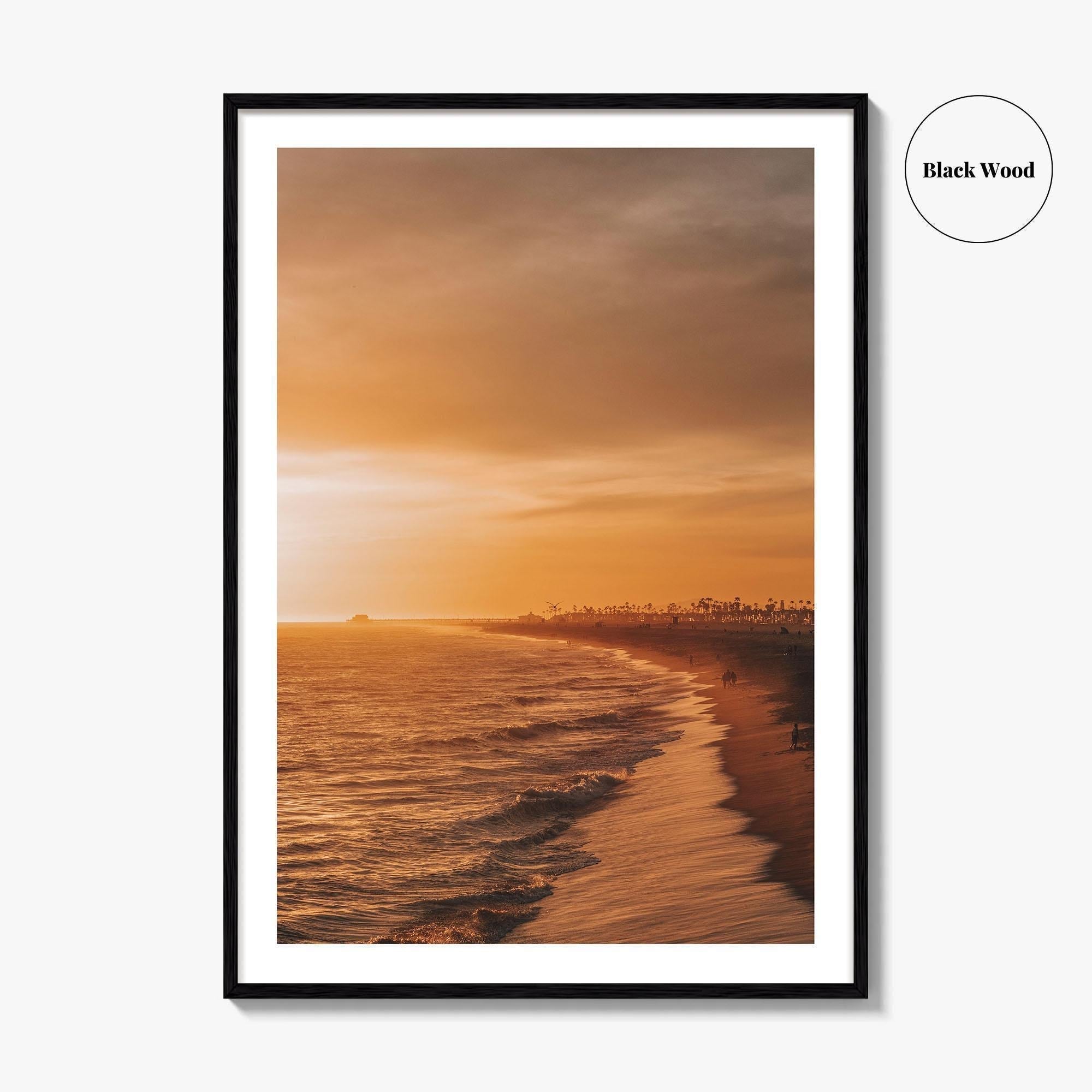 Newport Beach Fine Art Photo Print, Balboa Pier, Orange County California USA Poster