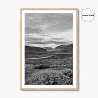 Kungsleden Black and White Fine Art Photo Print, Abisko Swedish Lapland Landscape Poster