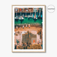 Newport Beach Fine Art Photo Print, OC California, Aerial Basketball Court, Coastal Poster