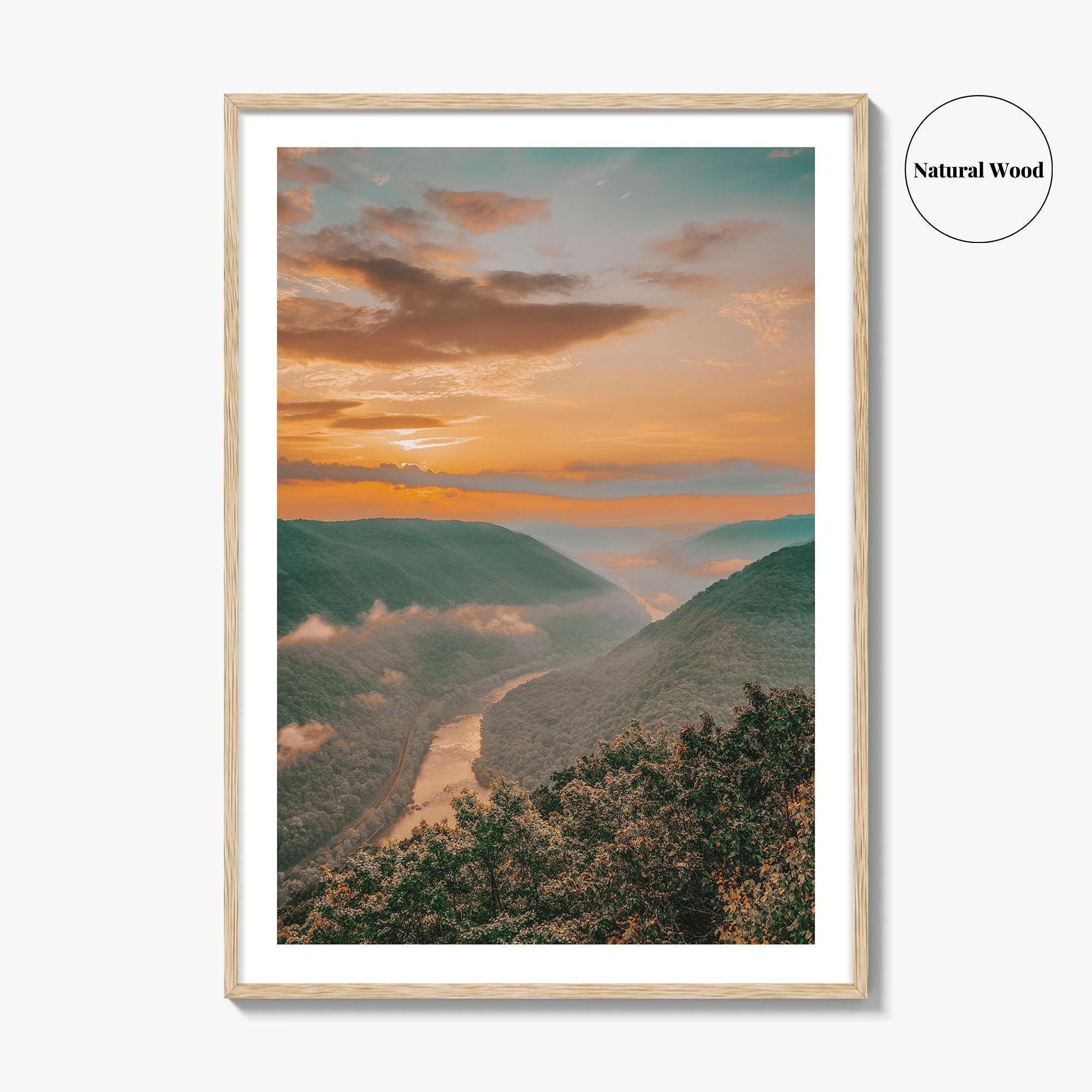 New River Gorge National Park Fine Art Photo Print, Grandview, West Virginia Wall Poster