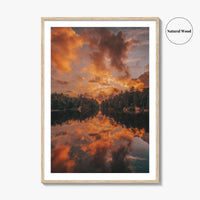 Horseshoe Lake Fine Art Photo Print, Adirondack Mountains, New York USA Wall Poster