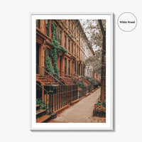 Upper East Side Fine Art Photo Print, Manhattan, NYC, NY, Wall Decor, Poster, Brownstones