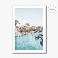 Naples Long Beach Fine Art Photo Print, California USA, Canal Boats, Poster