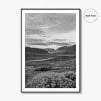 Kungsleden Black and White Fine Art Photo Print, Abisko Swedish Lapland Landscape Poster