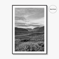 Kungsleden Black and White Fine Art Photo Print, Abisko Swedish Lapland Landscape Poster