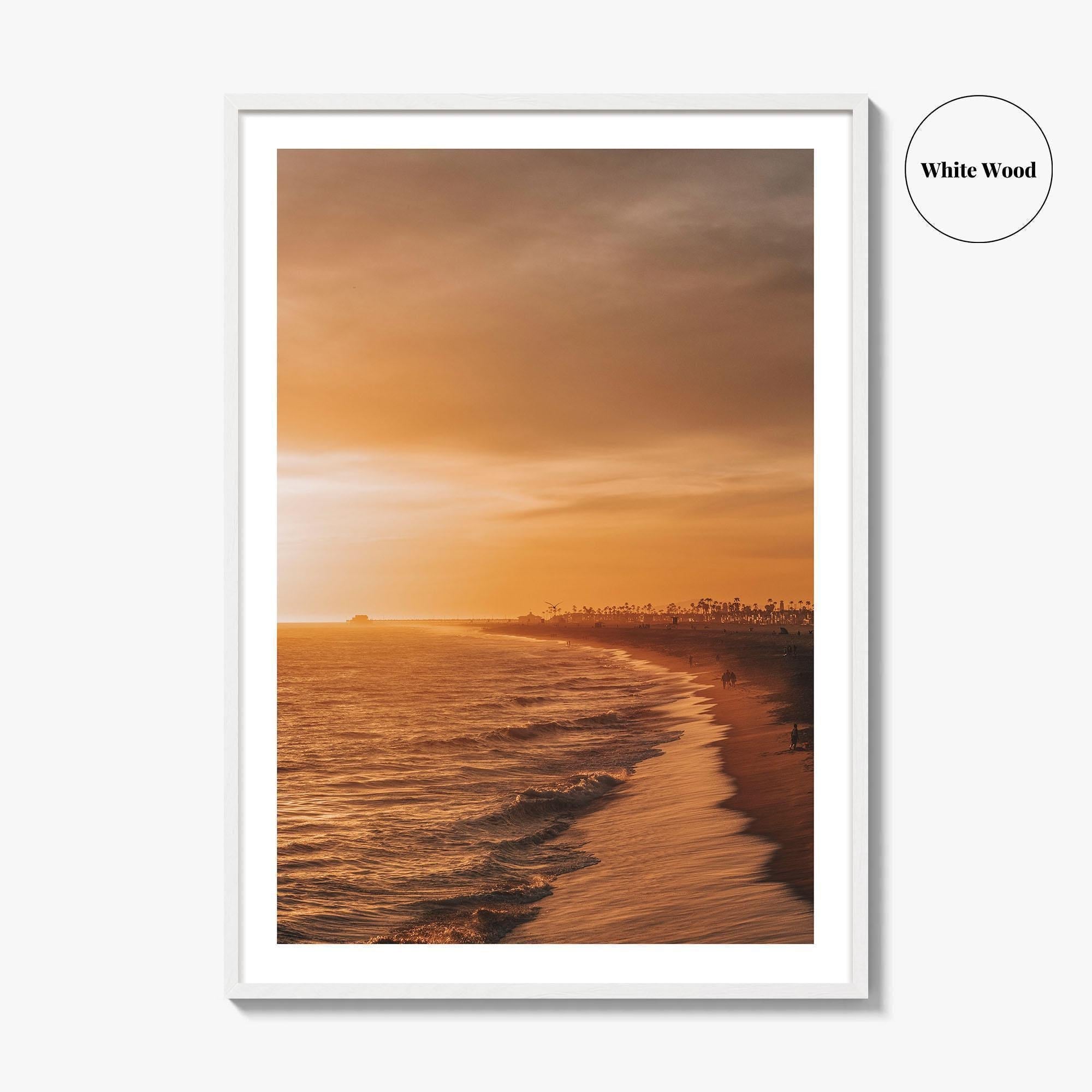 Newport Beach Fine Art Photo Print, Balboa Pier, Orange County California USA Poster