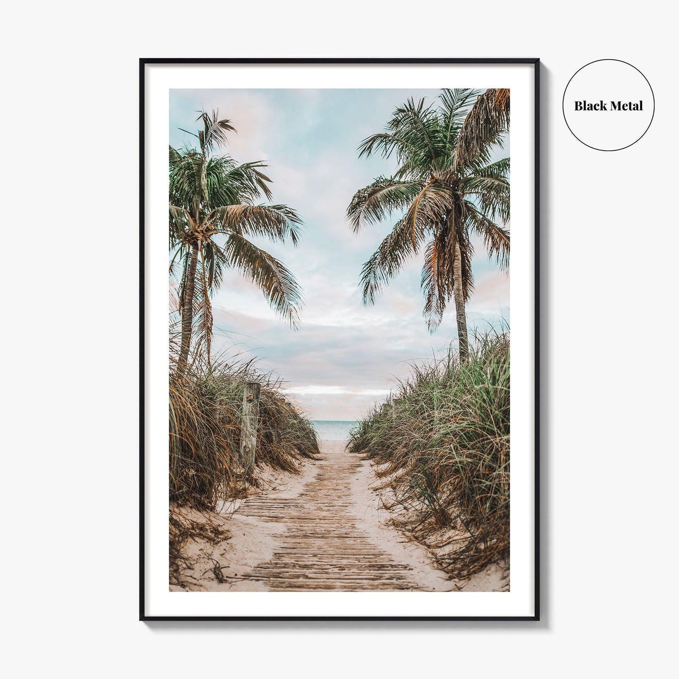 Smathers Beach Fine Art Photo Print, Key West, Florida Keys, Palm Trees, Poster