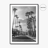 Palm Springs Black and White Fine Art Photo Print, Coachella Valley Poster