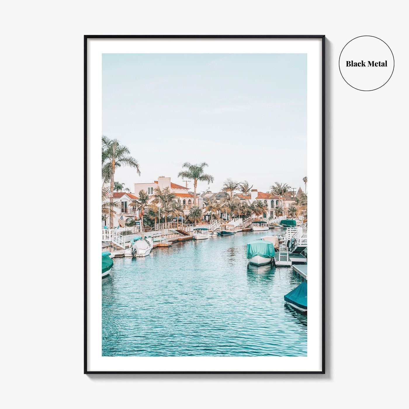 Naples Long Beach Fine Art Photo Print, California USA, Canal Boats, Poster
