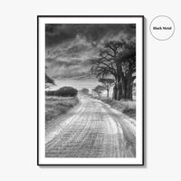 Tanzania Black and White Fine Art Photo Print, Africa Wall Art, Safari Poster
