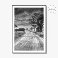 Tanzania Black and White Fine Art Photo Print, Africa Wall Art, Safari Poster