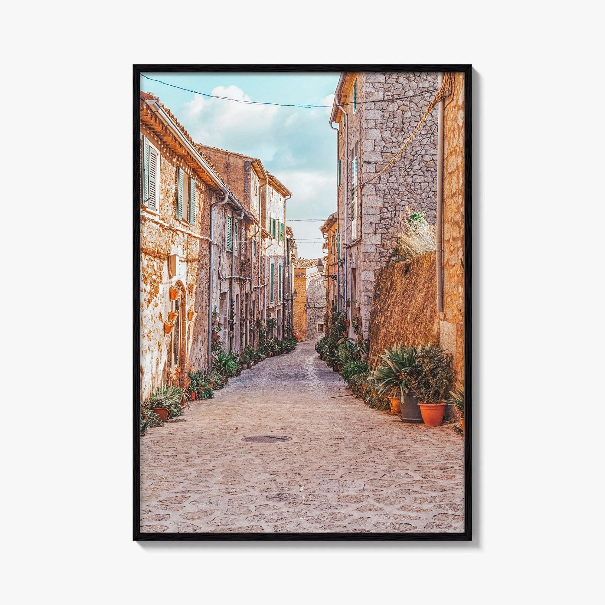 Valldemossa Fine Art Photo Print, Mallorca, Majorca, Spain, Courtyard Wall Poster, Balearic Islands