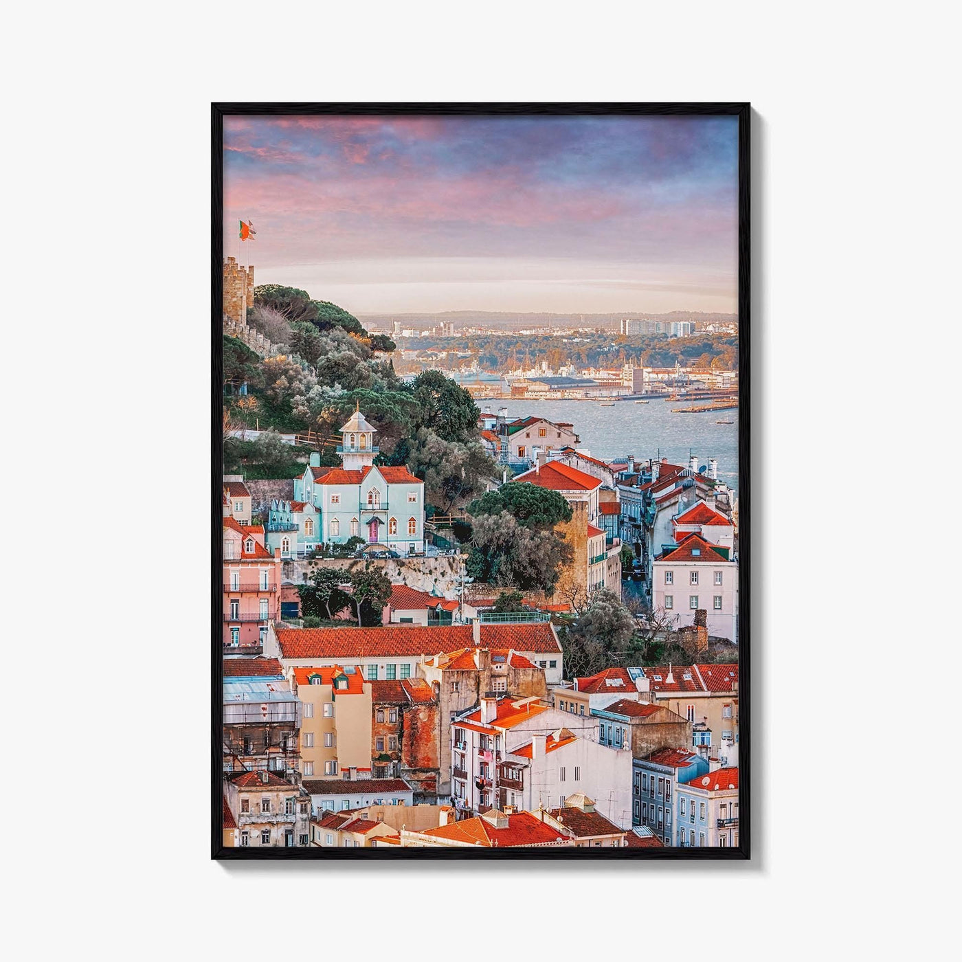 Lisbon Skyline Fine Art Photo Print, Portugal, Sao Jorge Castle, Lisboa Wall Poster