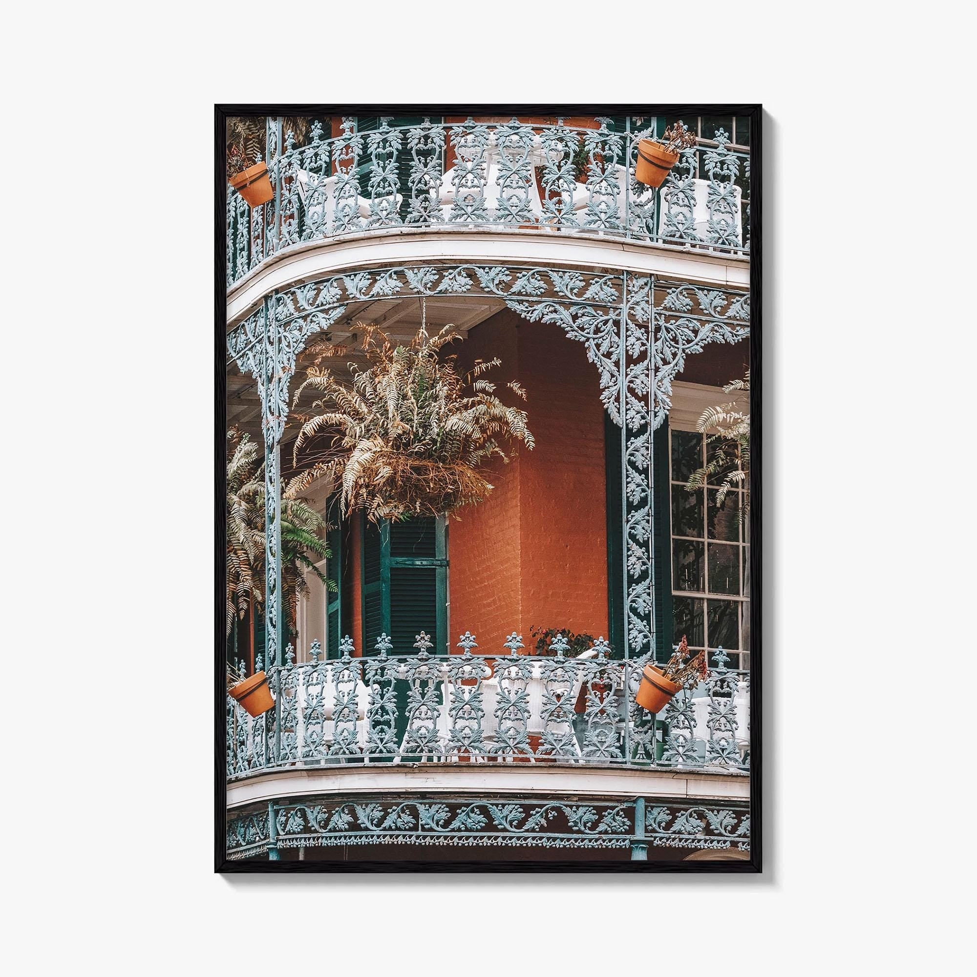 New Orleans Fine Art Photo Print, French Quarter Balconies, Louisiana Poster, NOLA USA