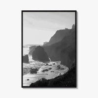 Malibu Black and White Fine Art Photo Print, Los Angeles California Poster