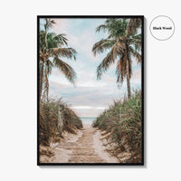 Smathers Beach Fine Art Photo Print, Key West, Florida Keys, Palm Trees, Poster