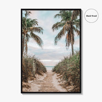 Smathers Beach Fine Art Photo Print, Key West, Florida Keys, Palm Trees, Poster