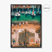 Newport Beach Fine Art Photo Print, OC California, Aerial Basketball Court, Coastal Poster