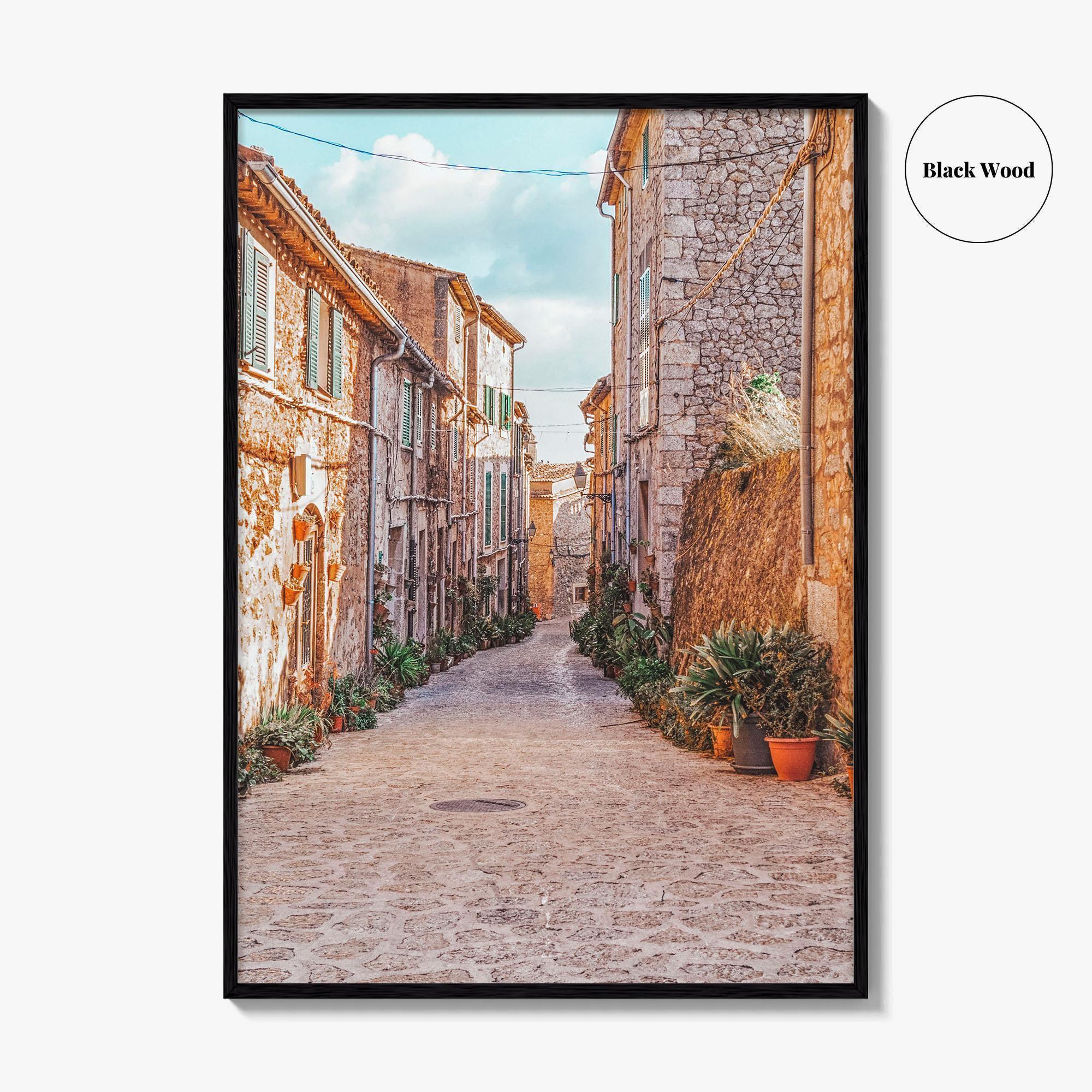 Valldemossa Fine Art Photo Print, Mallorca, Majorca, Spain, Courtyard Wall Poster, Balearic Islands