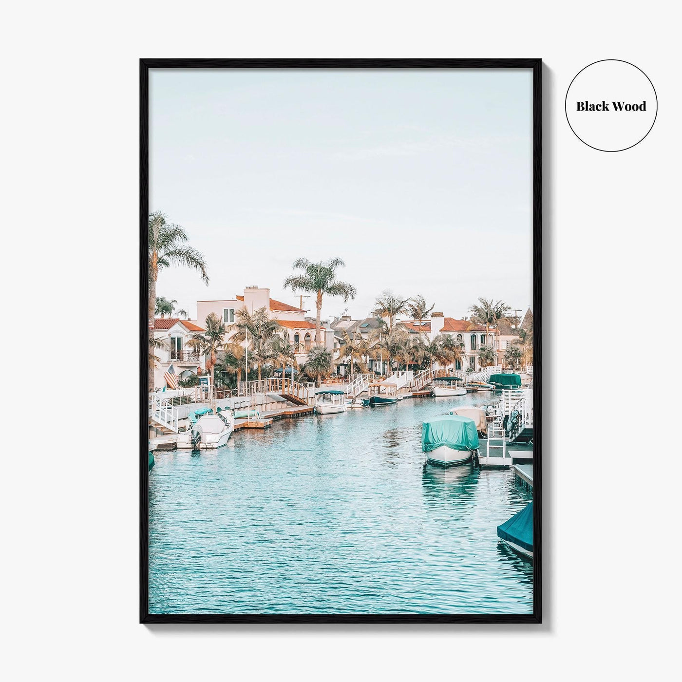 Naples Long Beach Fine Art Photo Print, California USA, Canal Boats, Poster