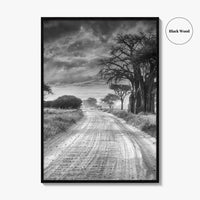 Tanzania Black and White Fine Art Photo Print, Africa Wall Art, Safari Poster