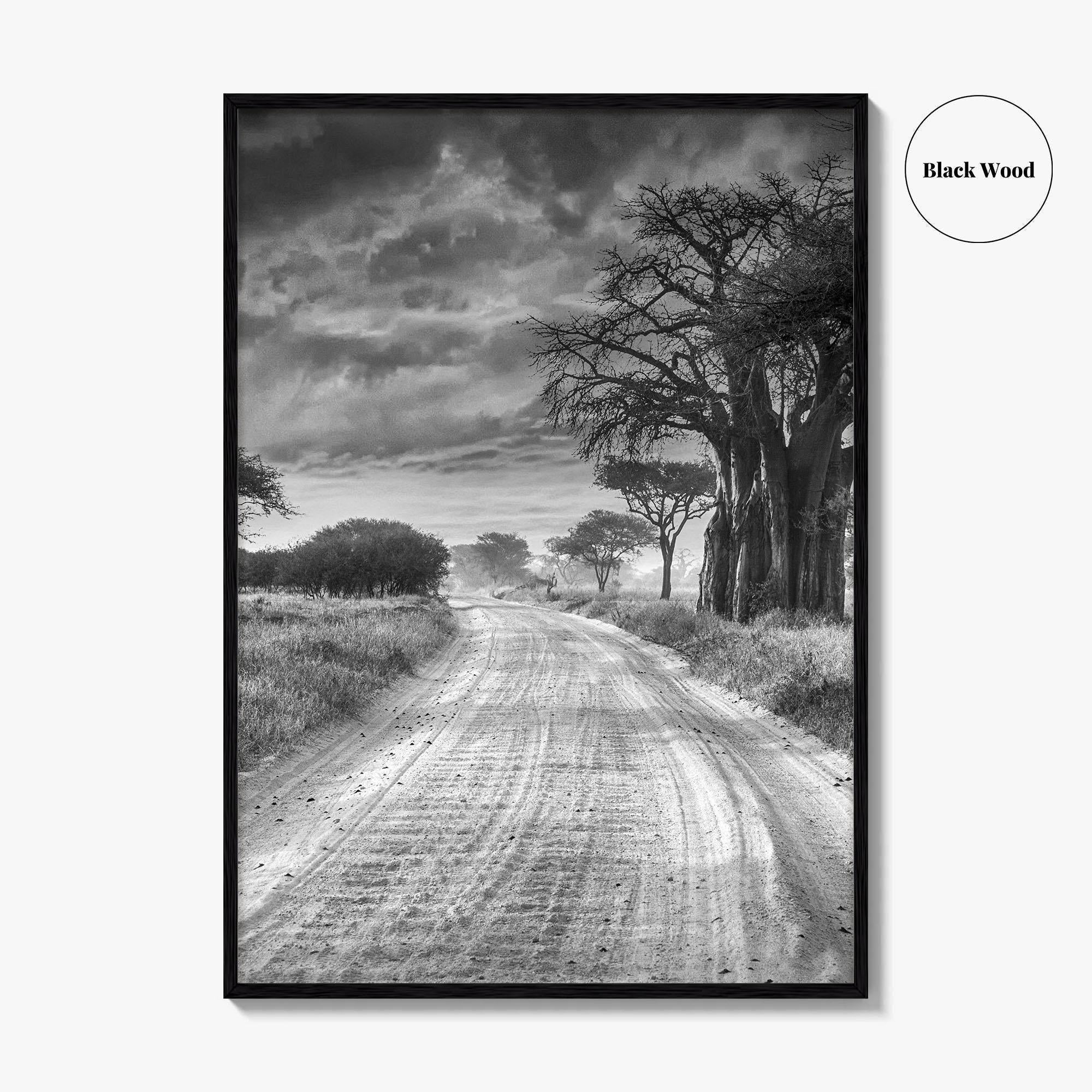 Tanzania Black and White Fine Art Photo Print, Africa Wall Art, Safari Poster