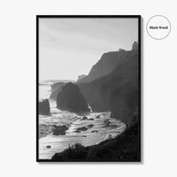 Malibu Black and White Fine Art Photo Print, Los Angeles California Poster