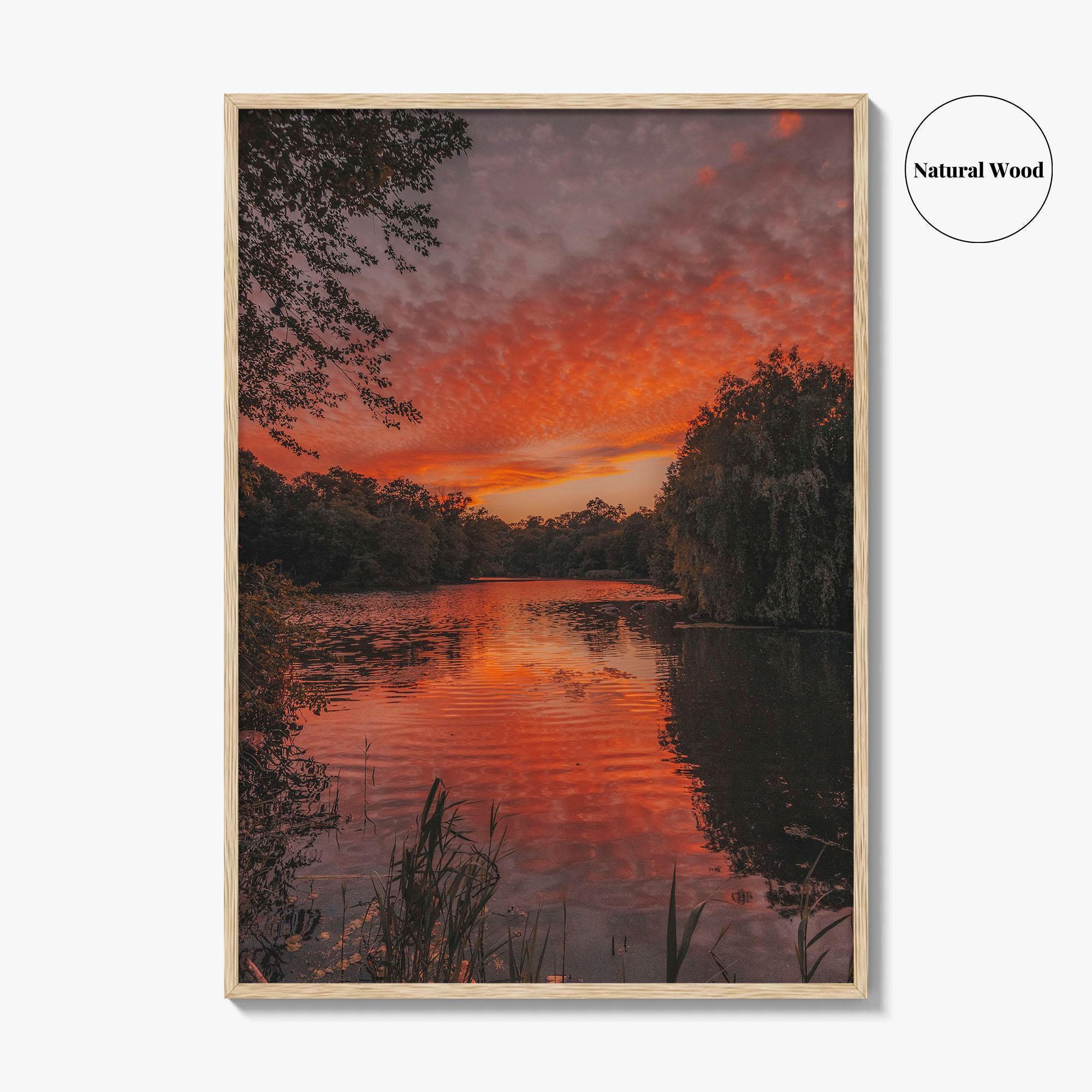 Prospect Park Lake Fine Art Photo Print, Brooklyn, New York City, USA, Poster