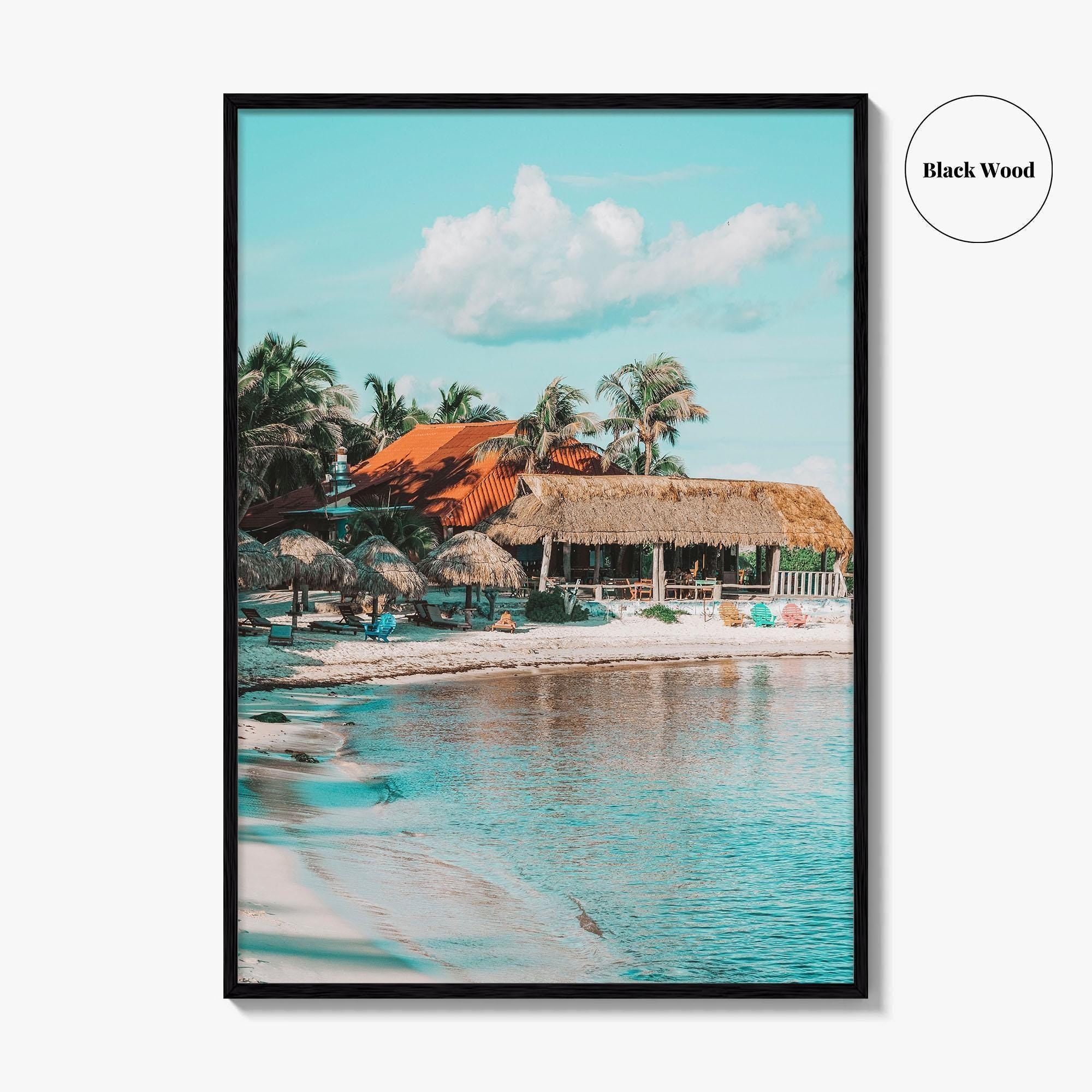 Tulum Fine Art Photo Print, Beach Wall Decor, Riviera Maya Poster, Quintana Roo Mexico