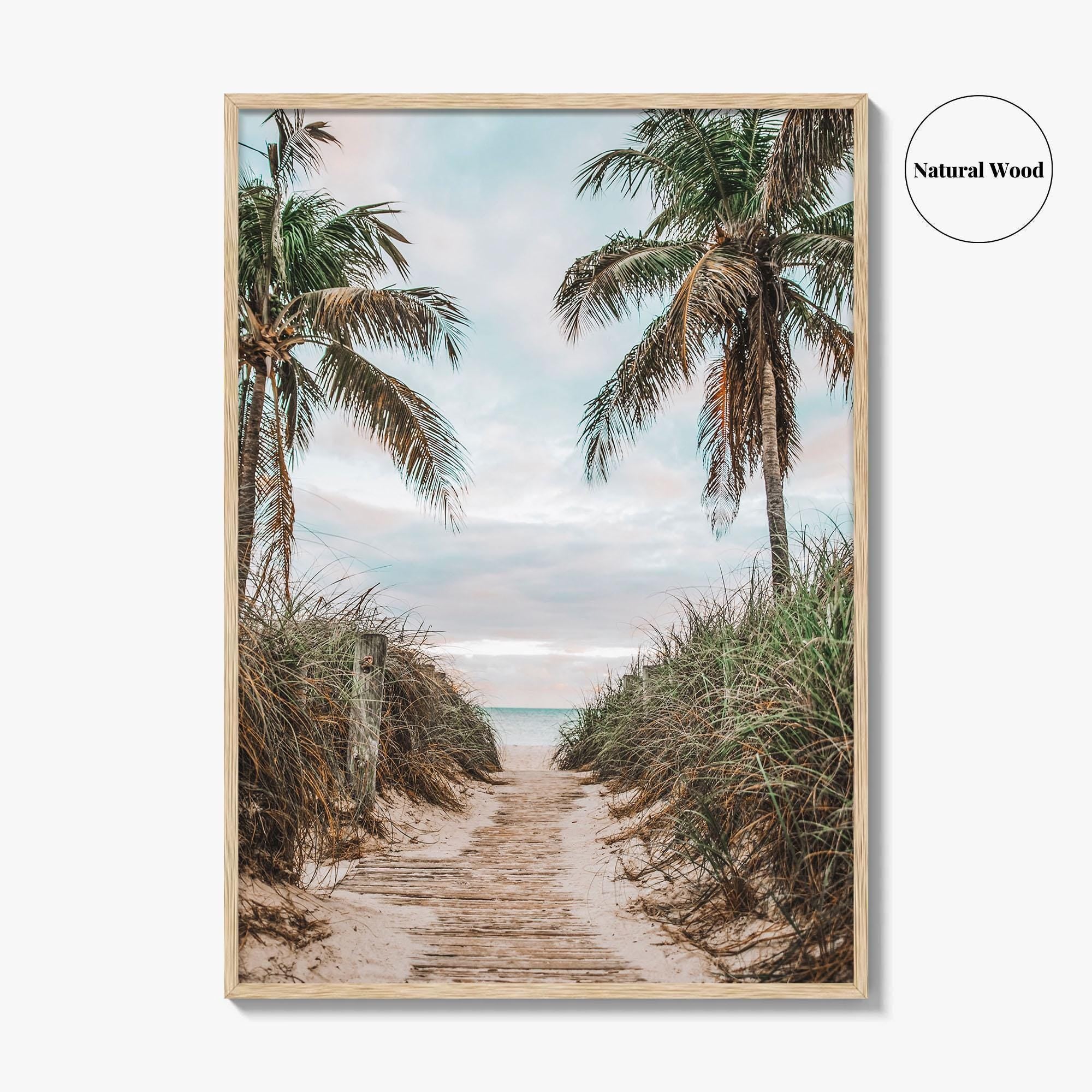 Smathers Beach Fine Art Photo Print, Key West, Florida Keys, Palm Trees, Poster