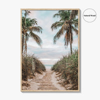 Smathers Beach Fine Art Photo Print, Key West, Florida Keys, Palm Trees, Poster