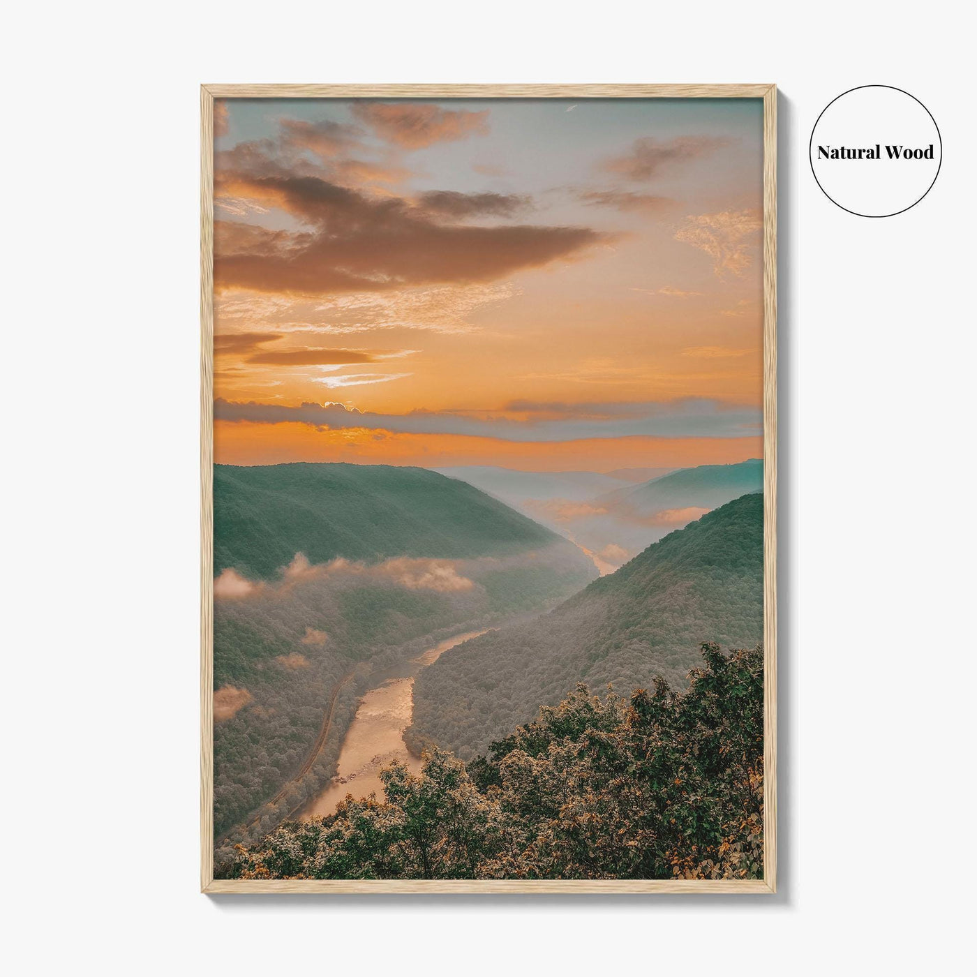 New River Gorge National Park Fine Art Photo Print, Grandview, West Virginia Wall Poster