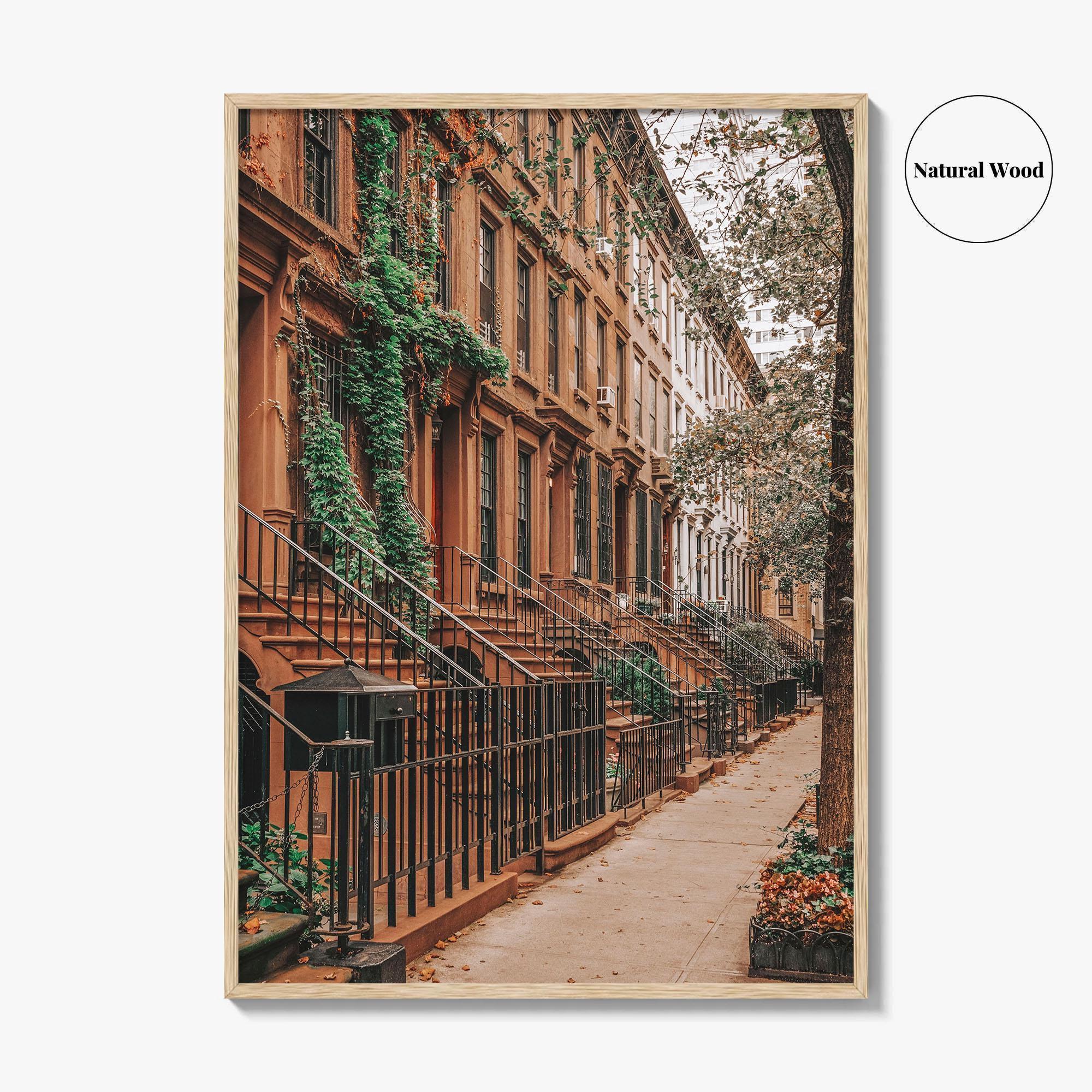 Upper East Side Fine Art Photo Print, Manhattan, NYC, NY, Wall Decor, Poster, Brownstones