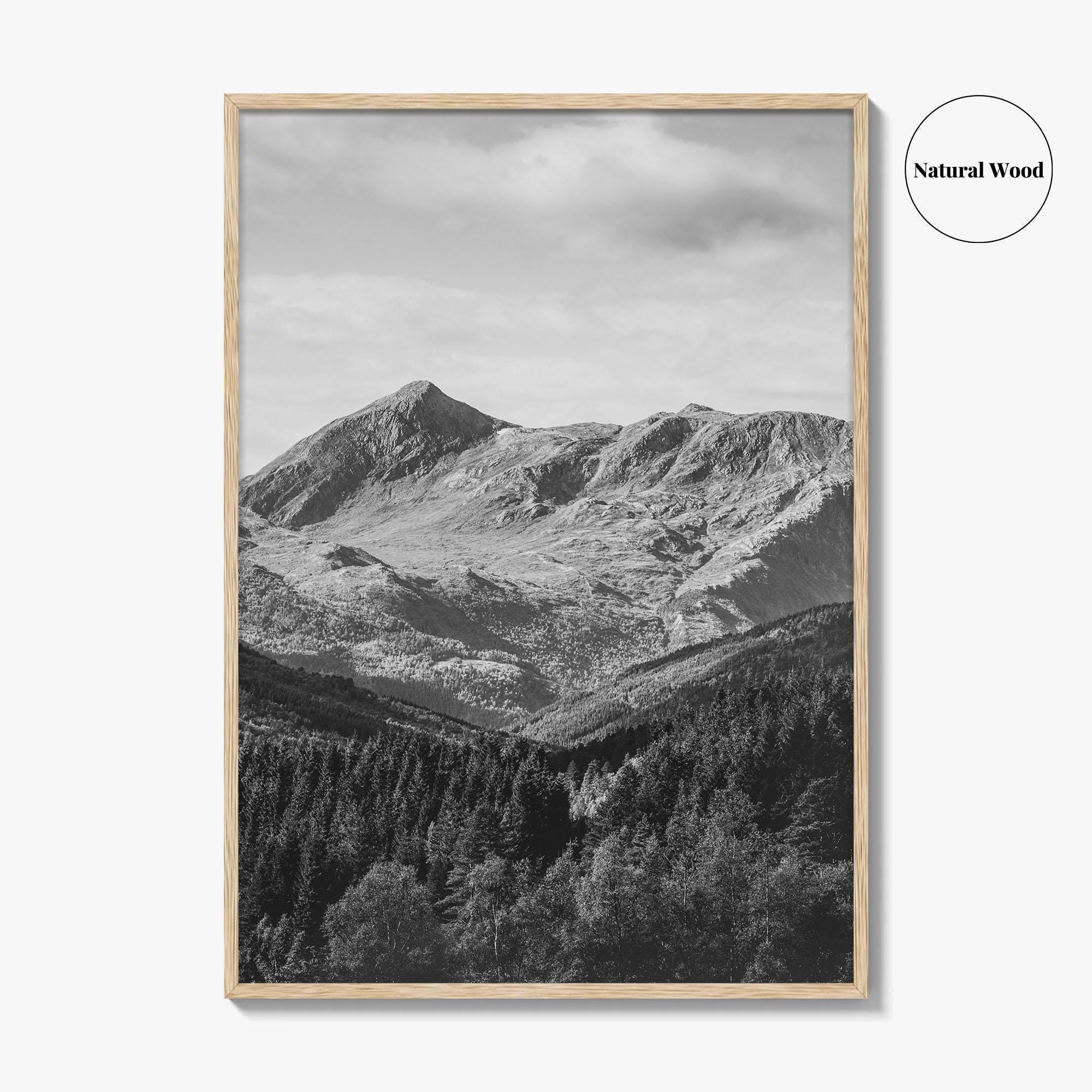 Norway Black and White Fine Art Photo Print, Scandinavia Wall Poster