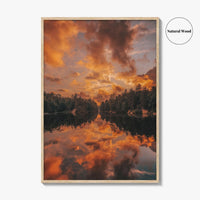Horseshoe Lake Fine Art Photo Print, Adirondack Mountains, New York USA Wall Poster