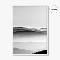 Vosges Mountains, Alsace, France Black and White Fine Art Photo Print, Aerial Wall Poster