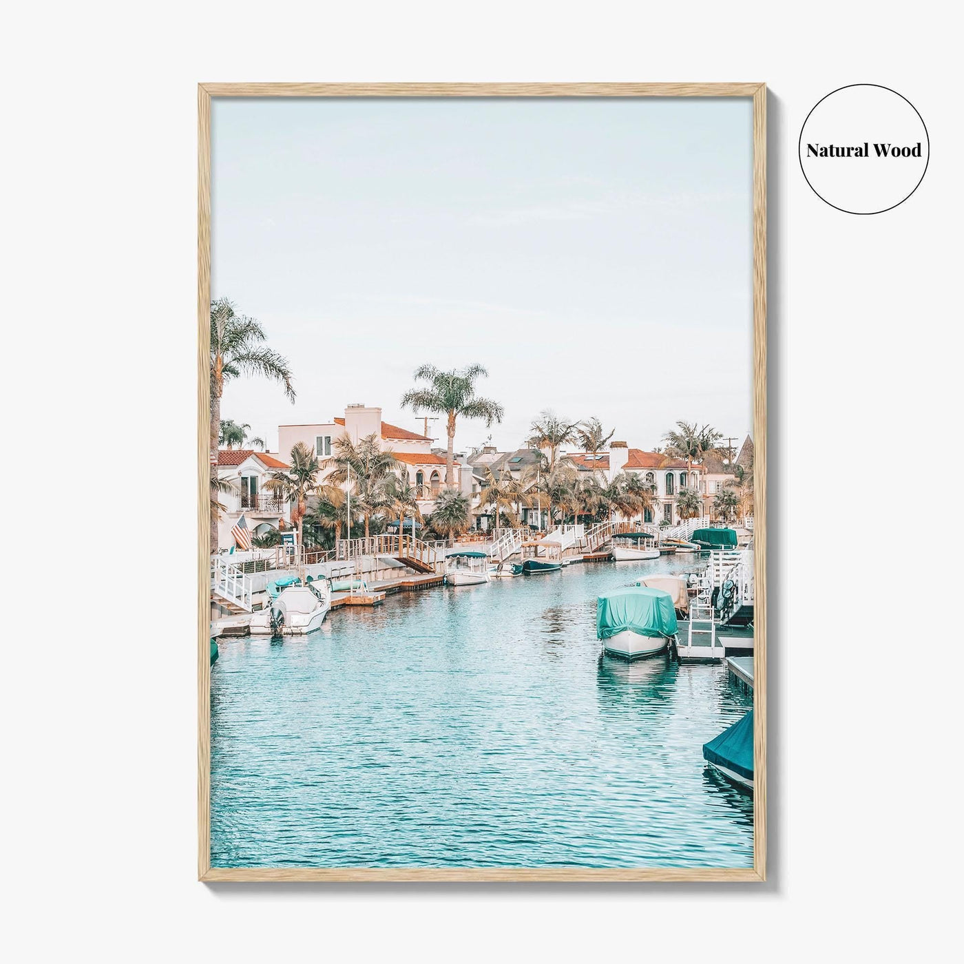 Naples Long Beach Fine Art Photo Print, California USA, Canal Boats, Poster