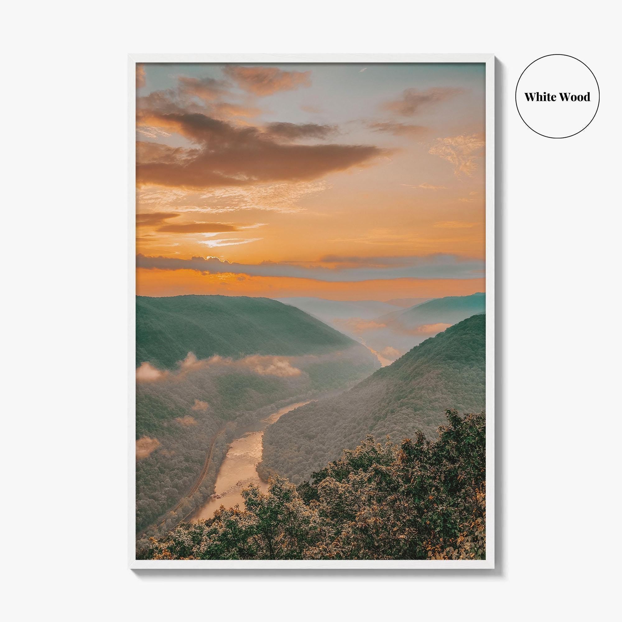 New River Gorge National Park Fine Art Photo Print, Grandview, West Virginia Wall Poster
