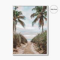 Smathers Beach Fine Art Photo Print, Key West, Florida Keys, Palm Trees, Poster