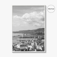Trieste Black and White Fine Art Photo Print, Italy Panorama Wall Art Poster