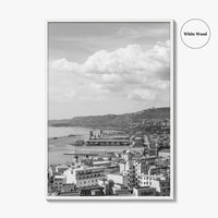 Trieste Black and White Fine Art Photo Print, Italy Panorama Wall Art Poster
