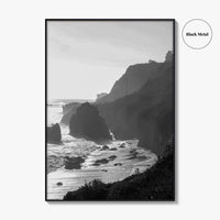 Malibu Black and White Fine Art Photo Print, Los Angeles California Poster