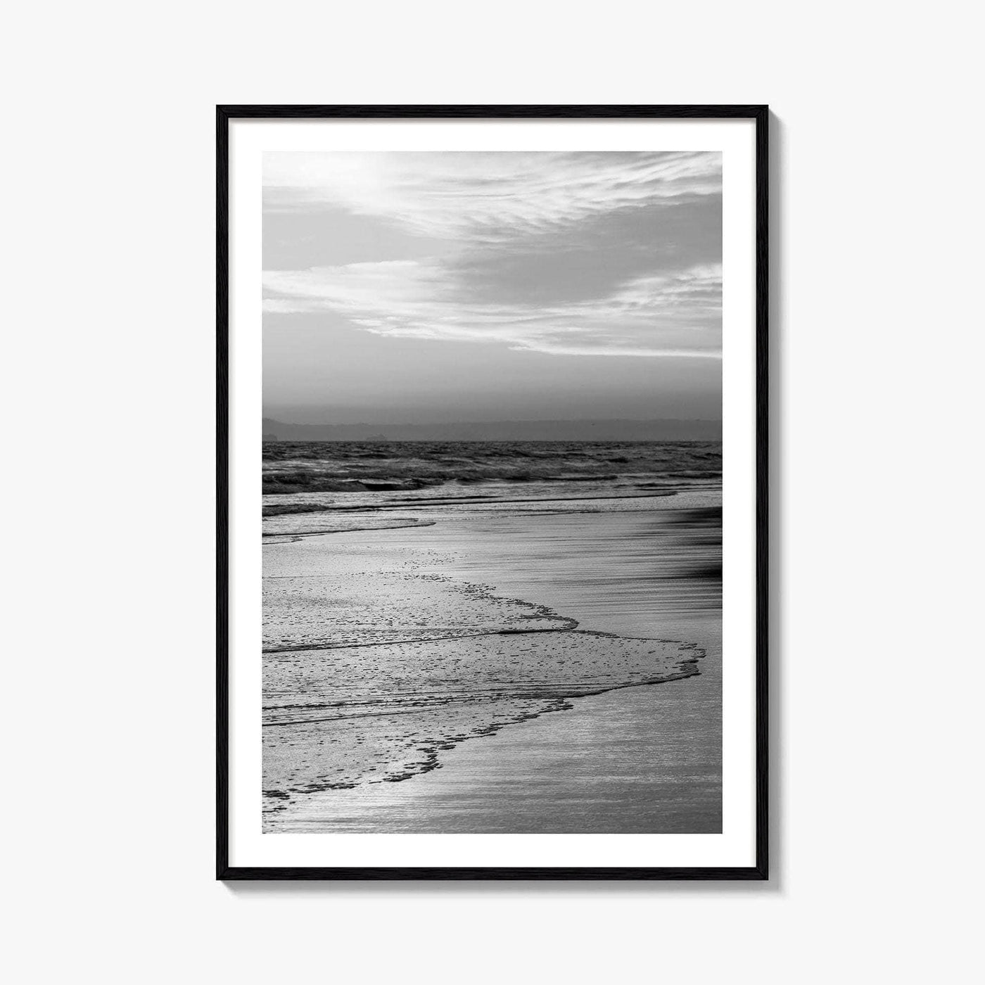 Huntington Beach Black and White Fine Art Photo Print, Orange County California Poster