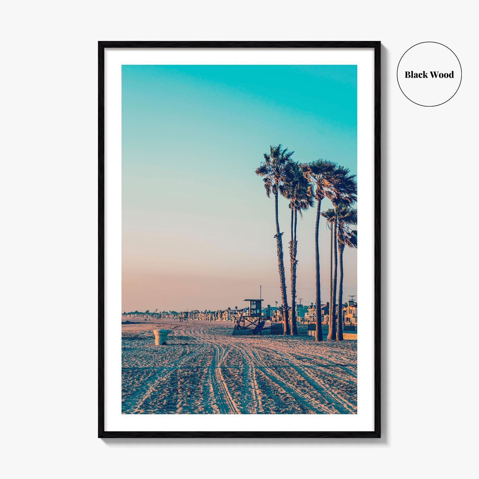Newport Beach Vintage Fine Art Photo Print, California Wall Poster, Orange County USA, SoCal