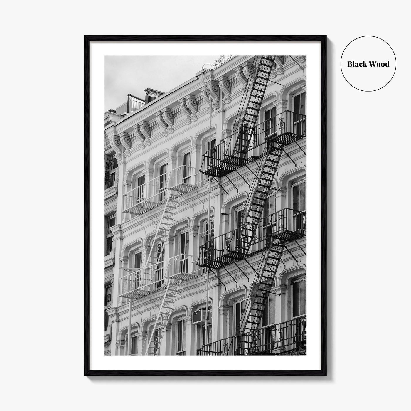 SoHo Black and White Fine Art Photo Print, New York City NYC, Manhattan Poster