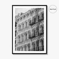 SoHo Black and White Fine Art Photo Print, New York City NYC, Manhattan Poster