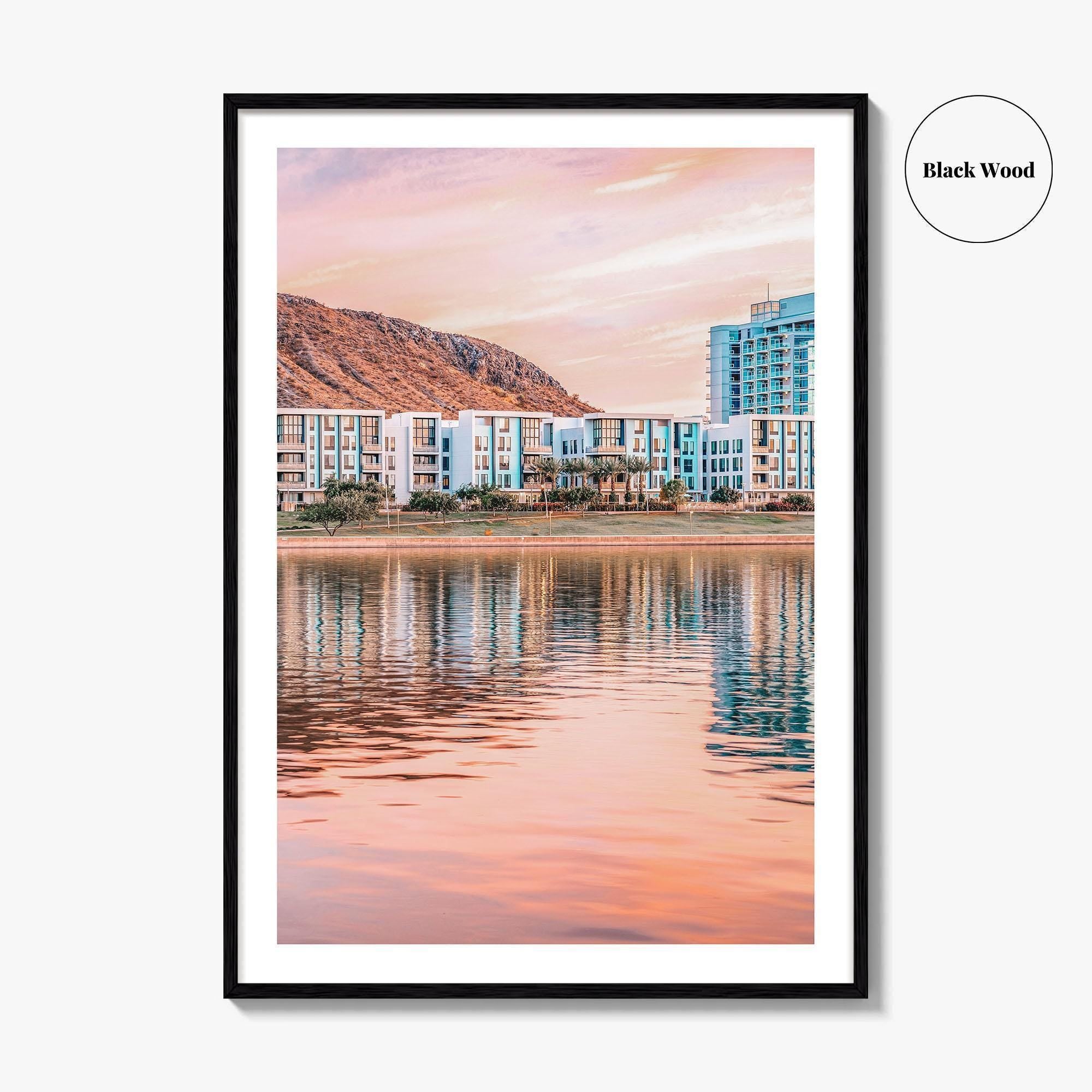 Tempe Fine Art Photo Print, Town Lake, Arizona, Phoenix, USA, Wall Decor, Poster